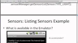 Android Phone Development - Lecture 10
