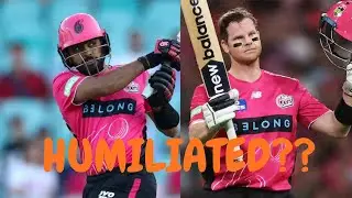 BABAR AZAM HUMILIATED BY STEVE SMITH #bigbashleague #cricket