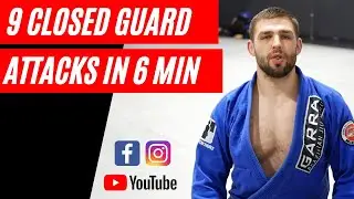 SHOULDER CLAMP CONTROL - CLOSED GUARD ATTACKS - 9 POSITIONS IN 6 MINUTES