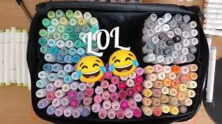 🎨 Organising My Ohuhu Marker Set! 🌈 So Satisfying & Colourful!