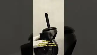 Customized threaded rod casters Medium 4 inch black PU swivel casters