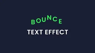 Bounce Effect | CSS Text Effect