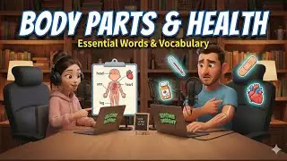 Body Parts & Health: Essential Words |English for beginners podcast DAY 16/30