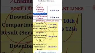 UP Board Class 10th/ 12th Compartmental Result 2025
