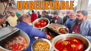 CHEAPEST STREET FOOD TOUR | SHALIMAR SIRI PAYE AND SAMANABADI CHOLAY PATHOORAY | STREET FOOD TOUR