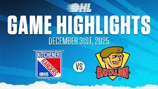 Обзор матчей OHL: Kitchener Rangers против North Bay Battalion, 31 декабря 2025 года.