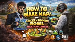 How To Make MAP For Chicken Dinner Bowl Creation Contest in WOW MODE - Full Detail
