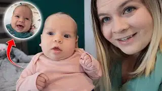 Baby's First Smile! 7 Weeks Old 🥹 *cuteness overload*