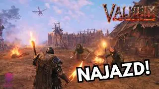 Najazd na wioskę fuling&oacute;w! Chaos i walka o przetrwanie - Valheim PL