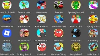 Roblox,Bowmasters,Subway Surf,Freaky Stan,Race Master,Hill Climb 2,Draw To Smash