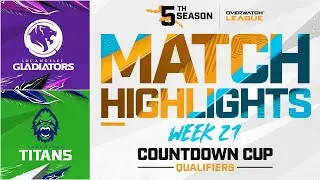 @LAGladiators vs @vancouvertitans  | Countdown Cup Qualifiers Highlights | Week 21 Day 4