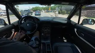Houston Cityscape Therapy | BMW Z3 Manual | Over the Shoulder Drive