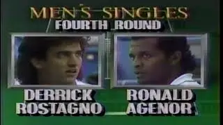 Ronald Agenor vs Derrick Rostagno 4th rd US Open 88'