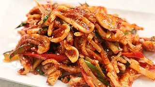 Refreshing squid salad recipe that cuts through the oiliness of greasy food 💢