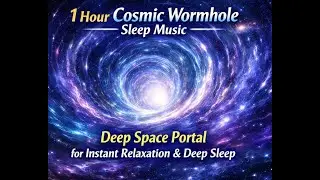 1 Hour Cosmic Wormhole Sleep Music 🌌 Deep Space Portal for Instant Relaxation & Deep Sleep