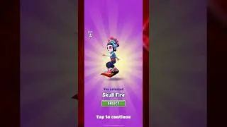 Unlocking The Skull Fire Board In Subway Surfers 🏄 #subwaysurfers #gaming