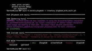 Устранение неполадок Ansible &mdash; попытка расшифровать, но секреты хранилища не найдены