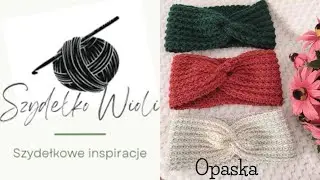 Szydełko Wioli-Opaska na szydełku, easy headband crochet tutorial