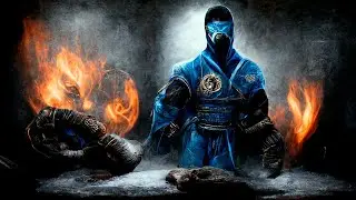 Sub-Zero покраска кистью (Mortal Kombat) #shorts
