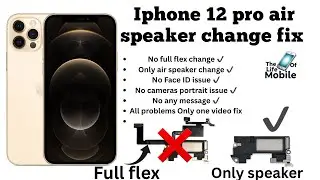 iPhone 11,12,pro/ pro max air speaker replacement || no Face ID issue || 100% working ||