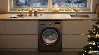 ☕ MAGICAL CHRISTMAS PIANO AMBIENCE 🎄WARM LIGHTS, HOT COFFEE & WASHING MACHINE SOUND FOR DEEP RELAX 😴