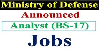 MOD Analyst Jobs 2025 | Analyst MOD | Ministry of Defense Analyst Jobs 2025 | MOD Jobs Updates |