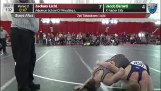 132 Jacob Barnett X Factor Elite vs Zachary Licht Advance School Of Wrestling L 6476141104