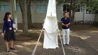 20170829防災研修 　斜行式救助袋・避難はしご 研修