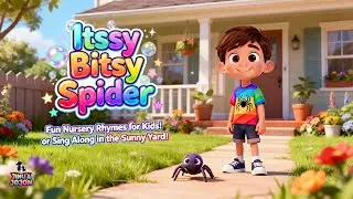 Itsy Bitsy Spider Nursery Rhymes Cute Sing Along Song for Kids 🕷️😊🎶