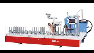 PUR hot glue PVC profile wrapping machine