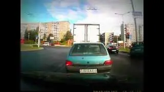 Момент ДТП в Минске (07.09.2012)
