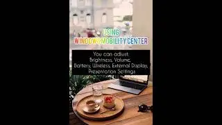 Hotkey to open Windows Mobility Center #shorts
