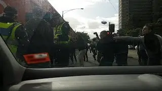 Violent Protests spill out onto the street at Milo Yiannopoulos Event in Melbourne