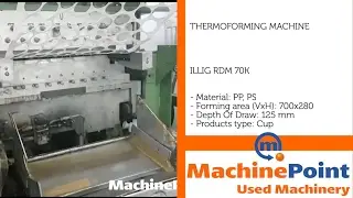 ILLIG RDM 70K Used THERMOFORMING MACHINES MachinePoint
