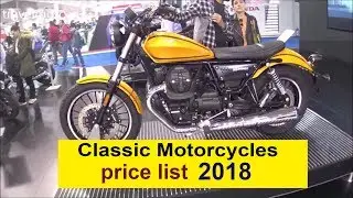 Classic motorcycles prices list 2018