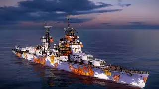 Modern Warships: RF Vladivostok Cruiser In Action Online Gameplay | Mid Performance Cruiser 