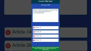 Govt Job Alerts &ndash; Daily MCQs & Current Affairs #shorts