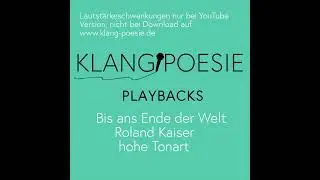 Bis ans Ende der Welt Roland Kaiser Piano Playback Karaoke instrumental