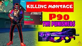 New P90 KILLING MONTAGE Moment |  P90-The Punisher | Garena Free Fire