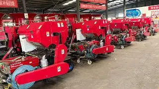 TZ-55-52 Silage Baler Test Before Shipment | Working with Chaff Cutter & Container Loading #silage
