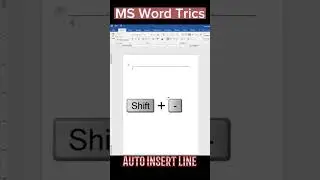 how to customize your Word documents with automatic lines. #AutoInsertLineTips #tutorials #msword
