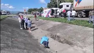 Accidente frente a la gran parada de Bonao 