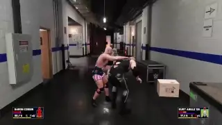 WWE 2K18 Baron Corbin (Constable of RAW) vs Kurt Angle (GM of RAW)