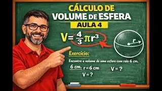 4&deg;aula, c&aacute;lculo de volume da esfera acoplado a um cone