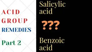 ACID GROUP REMEDIES/Part 2/ Easy learning 👍