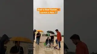 Rocket Launching is fun when it&rsquo;s raining outside. DIY Project #waterrocket #rocketry #rocket