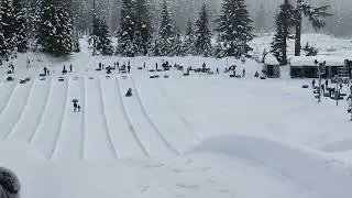 snow tubing at Snoqualmie Pass