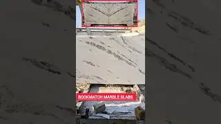 how to make beautiful white marble bookmatch from big Stone #bookmatch #whitemarble #marblemining