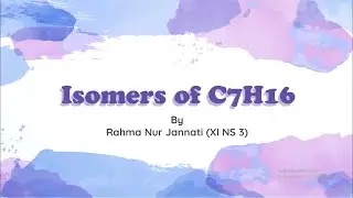 Isomers of C7H16
