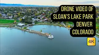 Drone Video of Sloan's Lake Park in Denver Colorado | Epic Aerial Footage in Cinematic 4K | 𖥂🛰📸